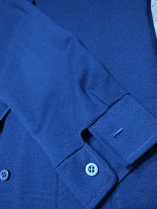 Camisa azul con botones