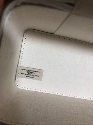 Neceser Chanel Beige y Negro