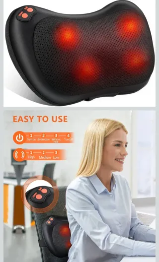 Cojín Masajeador Shiatsu Cuello y Espalda