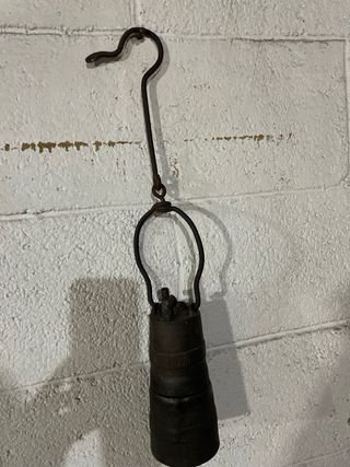 Lampada minatore antica