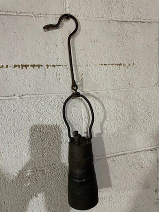 Lampada minatore antica