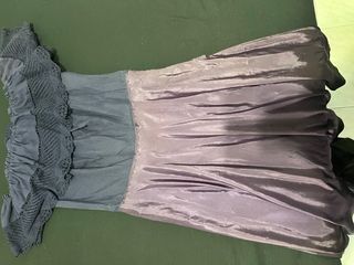 Vestido Lila y Azul Marino