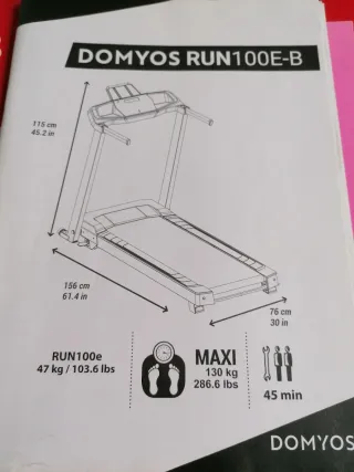Cinta de Correr Domyos  100E-B. PRECIO NEGOCIABLE.