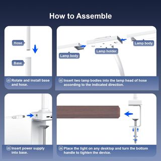 Lámpara LED Escritorio Control Remoto 24W