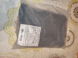 Vestido negro manga larga con brillos