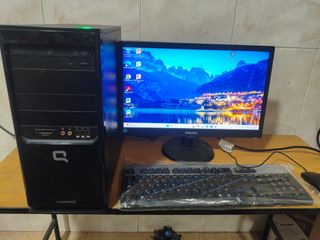 HP Compaq PC i5 12GB SSD Monitor 20 WiFi AC BT
