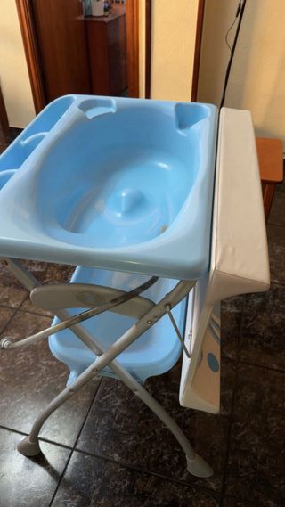 Bañera y cambiador bebé