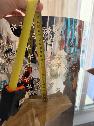 Lampadario cromato con farfalle 3D