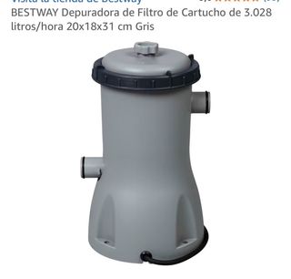 Depuradora Bestway Filtro Cartucho 3028 L/h Gris