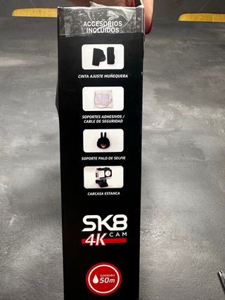 Cámara Deportiva SK8 Cam 4K WiFi Sumergible 50m