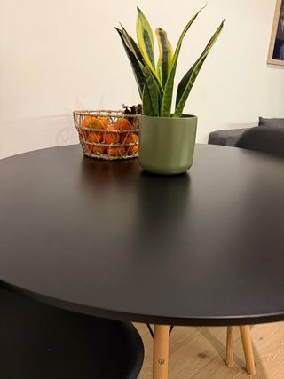 Mesa Redonda Comedor Negra