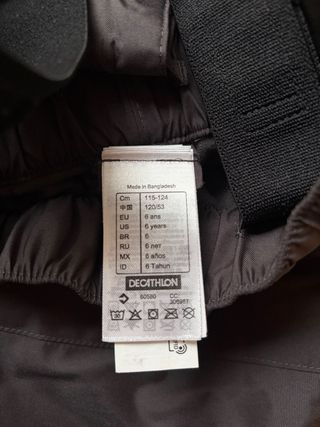 Pantalón de esquí niños Wedze 6 años