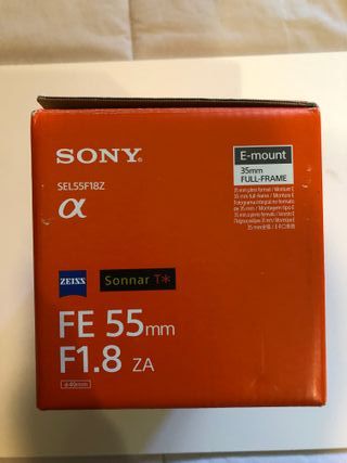 Obiettivo Sony SEL55F18Z E-mount Zeiss