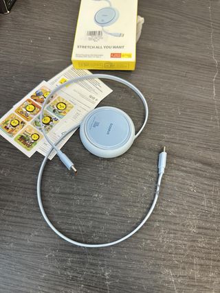 Cavo USB C Baseus, 100 W, PD 5 A, QC 4.0, mini, retrattile, cavo di ricarica rapida USB C a USB C, cavo di ricarica USB C a 4 livelli per iPhone 15, Samsung iPad, facile da riporre