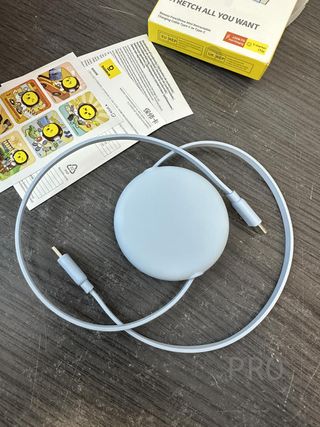 Cavo USB C Baseus, 100 W, PD 5 A, QC 4.0, mini, retrattile, cavo di ricarica rapida USB C a USB C, cavo di ricarica USB C a 4 livelli per iPhone 15, Samsung iPad, facile da riporre