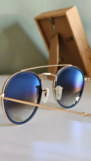 Gafas de Sol Ray-Ban Azul y Dorado