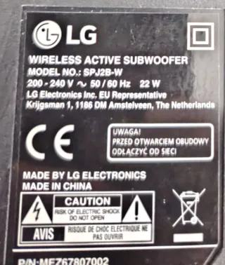 Barra de Sonido LG Negra