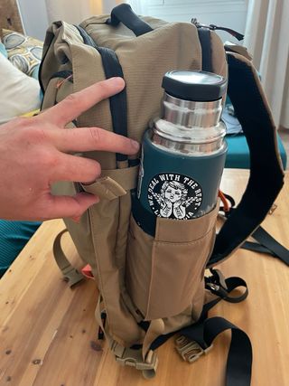 Mochila de viaje TOLACCEA marrón y naranja