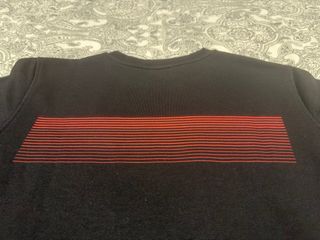 Sudadera Diesel Negra Logo Rojo