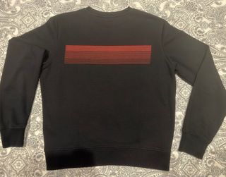 Sudadera Diesel Negra Logo Rojo