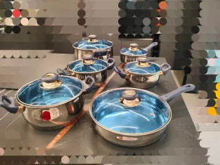 Set Batterie 12 Pezzi Inox