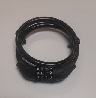 Candado combinación 4 dígitos 60cm negro