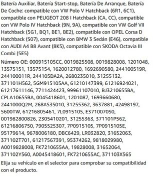 Batería Tudor TK720 72Ah 760A/EN AGM