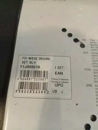 Shimano Chainring 32T 3x9vel fc-m532