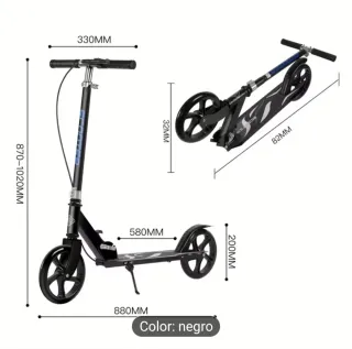 Patinete plegable adulto ruedas grandes