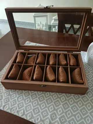 Scatola porta orologi in legno