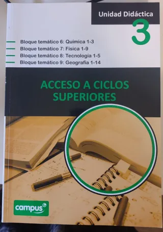 Libros para pruebas de acceso a grado superior