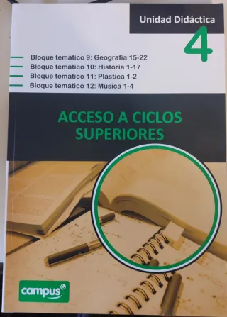 Libros para pruebas de acceso a grado superior