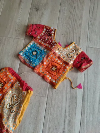 Traje Hindú Niña Multicolor