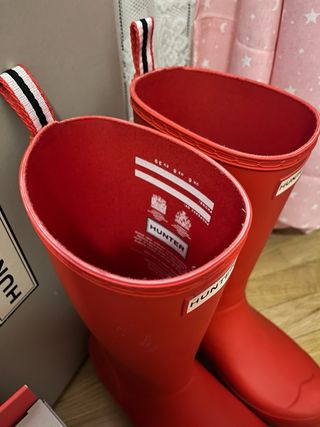 Botas de agua Hunter rojas talla 39