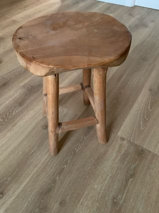 Banco de madera maciza rústico