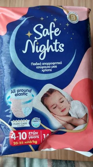 Pañales Safe Nights niña 20-35kg 5 paquetes