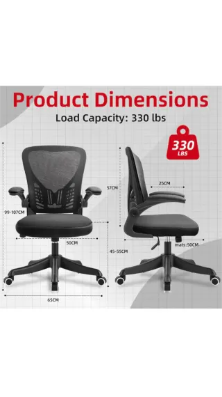 Silla de oficina ergonómica negra