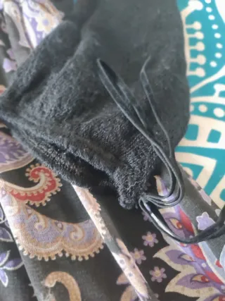 Vestido El Corte Inglés negro y morado