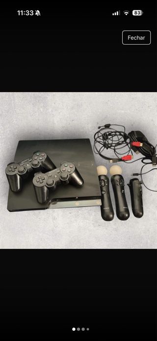 Playstation 3 com 2 comandos