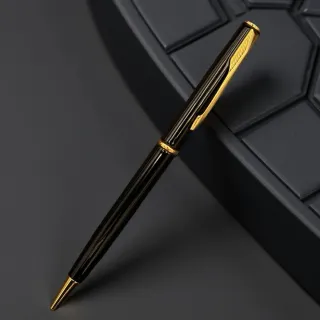 Bolígrafo Parker Negro y Dorado