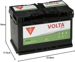Batería Coche AGM 70Ah 760A VOLTA SG700