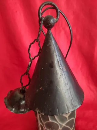 Lámpara Colgante Vidrio y Metal