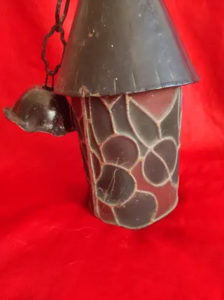 Lámpara Colgante Vidrio y Metal