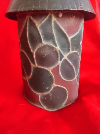 Lámpara Colgante Vidrio y Metal