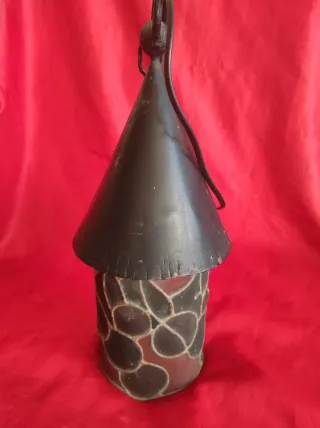 Lámpara Colgante Vidrio y Metal