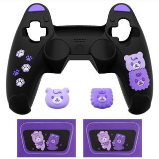 Funda Protectora Mando PS5 Oso Cute + Thumb Grip