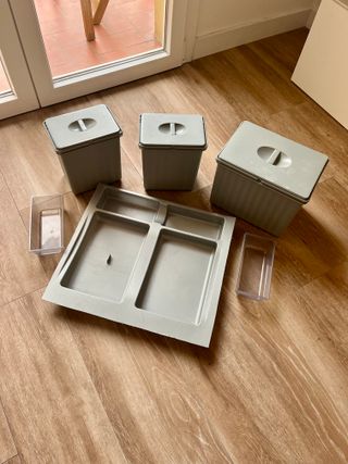 Cubo basura rectangular para cajón cocina