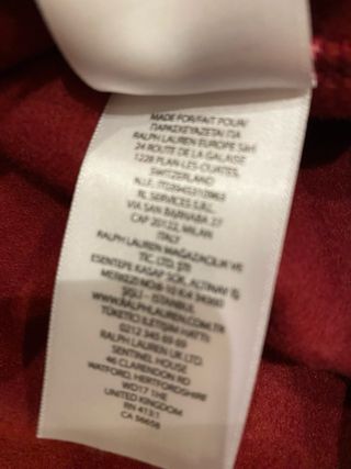 Camisola Polo Ralph Lauren Bordeaux Urso L