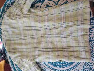 Americana cuadros verde Stradivarius