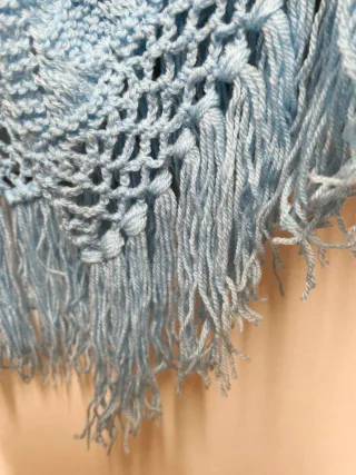 Sciarpa lana fatta a mano ai ferri